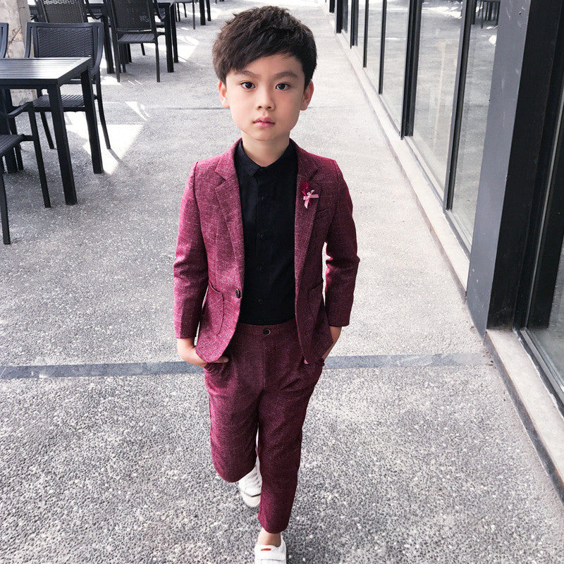Boys spring and autumn small suit