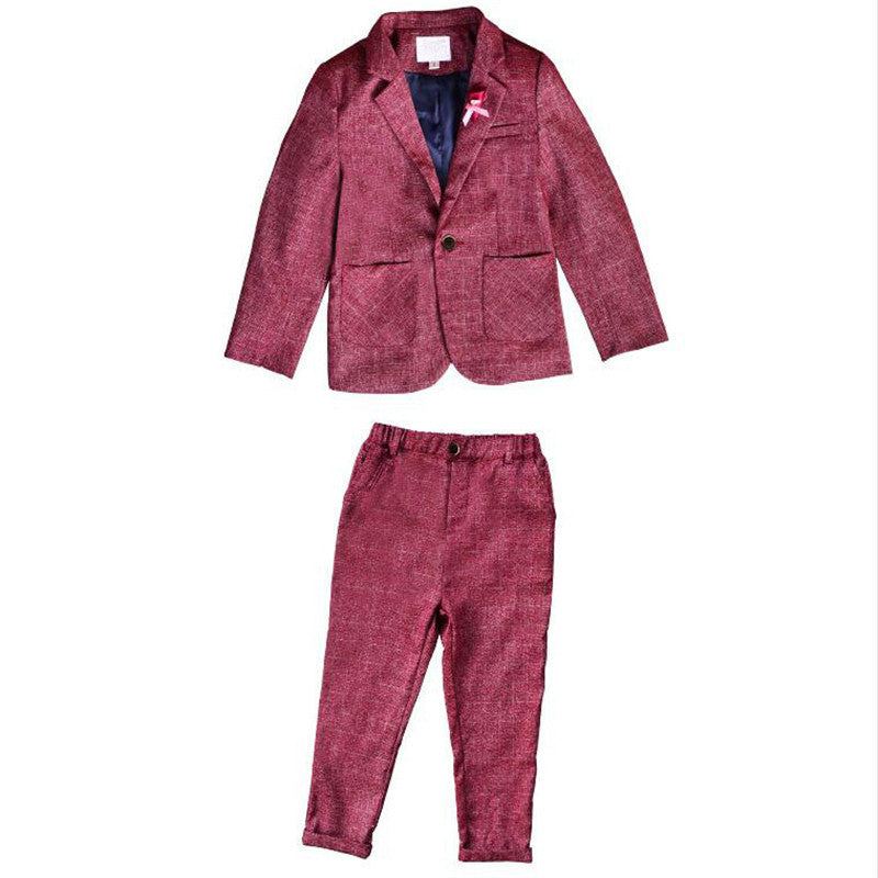 Boys spring and autumn small suit