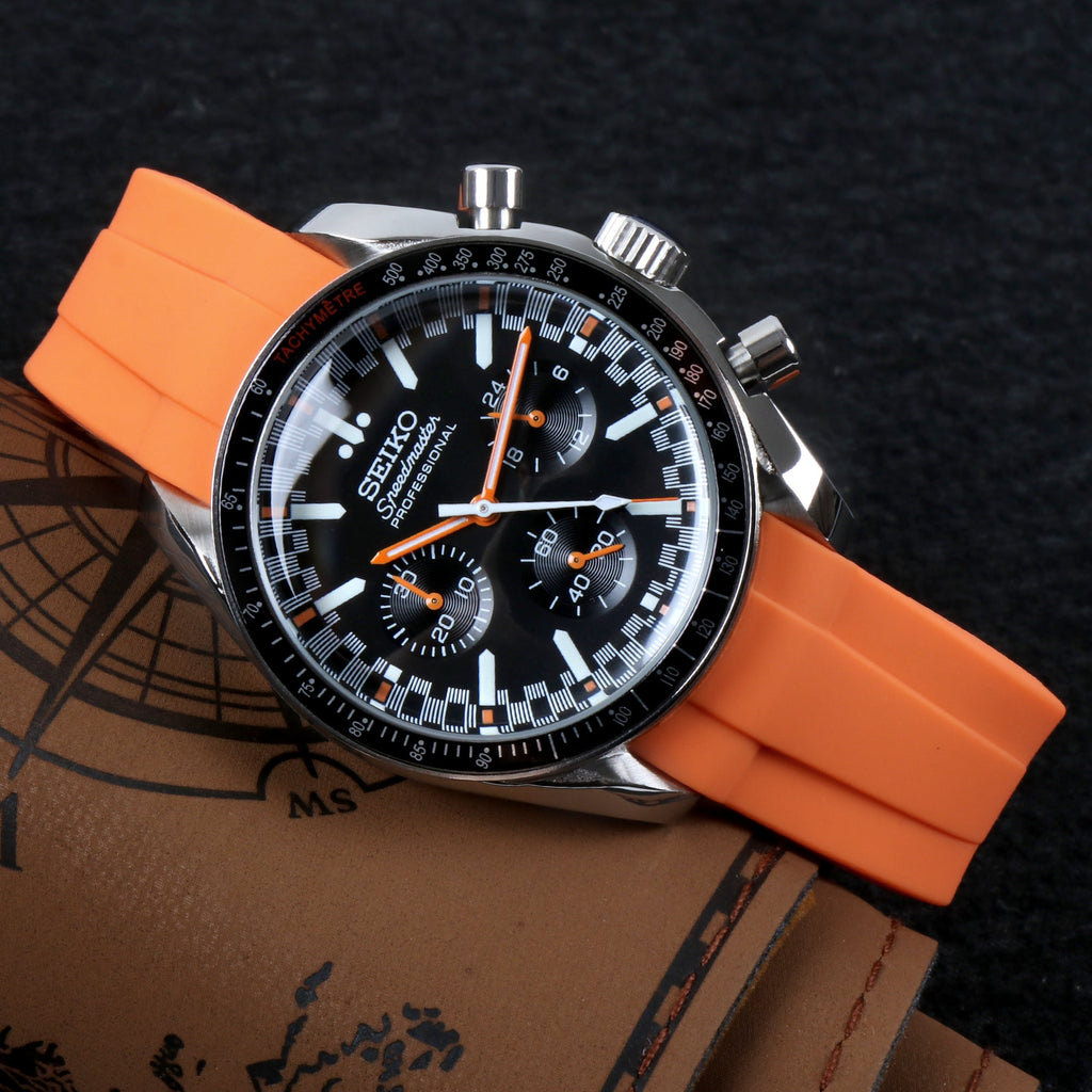Custom Seiko Mod Orange Speed Watch
