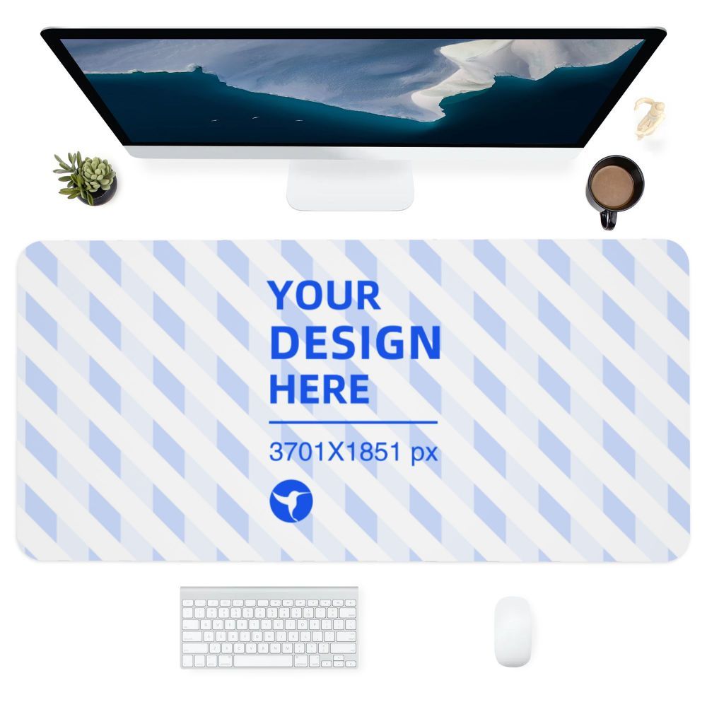 17x35in Horizontal Oversized Leather Waterproof Keyboard Pad