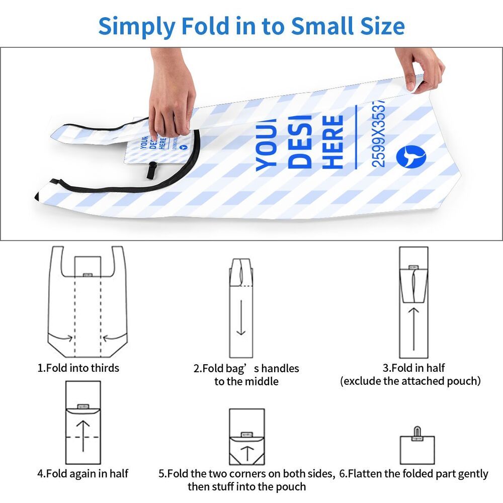 Folding Eco-Friendly Large Capacity Portable Lightweight Shopping Bag