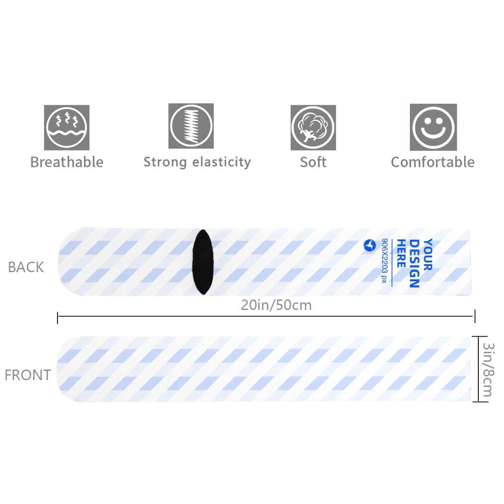 20in Black Heel Thickened Thermal Socks