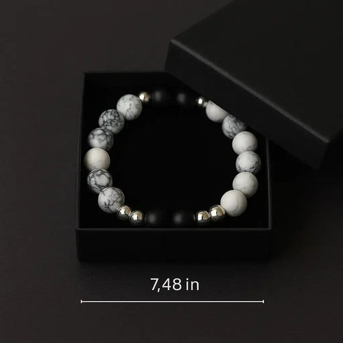 Handmade Natural stone Bead Black Onyx Bracelet
