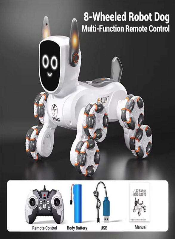 8 Wheel Multi Functional RC Robot Dog