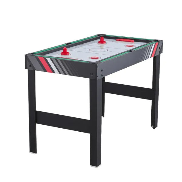 4-in-1 Combo Game Table Set, Air Hockey Table, Multi Combination Table With Air Hockey, Pool Billiard, Foosball, Ping Pong, Pushers & Pucks, Sports Arcade Table For Family Game Room Office