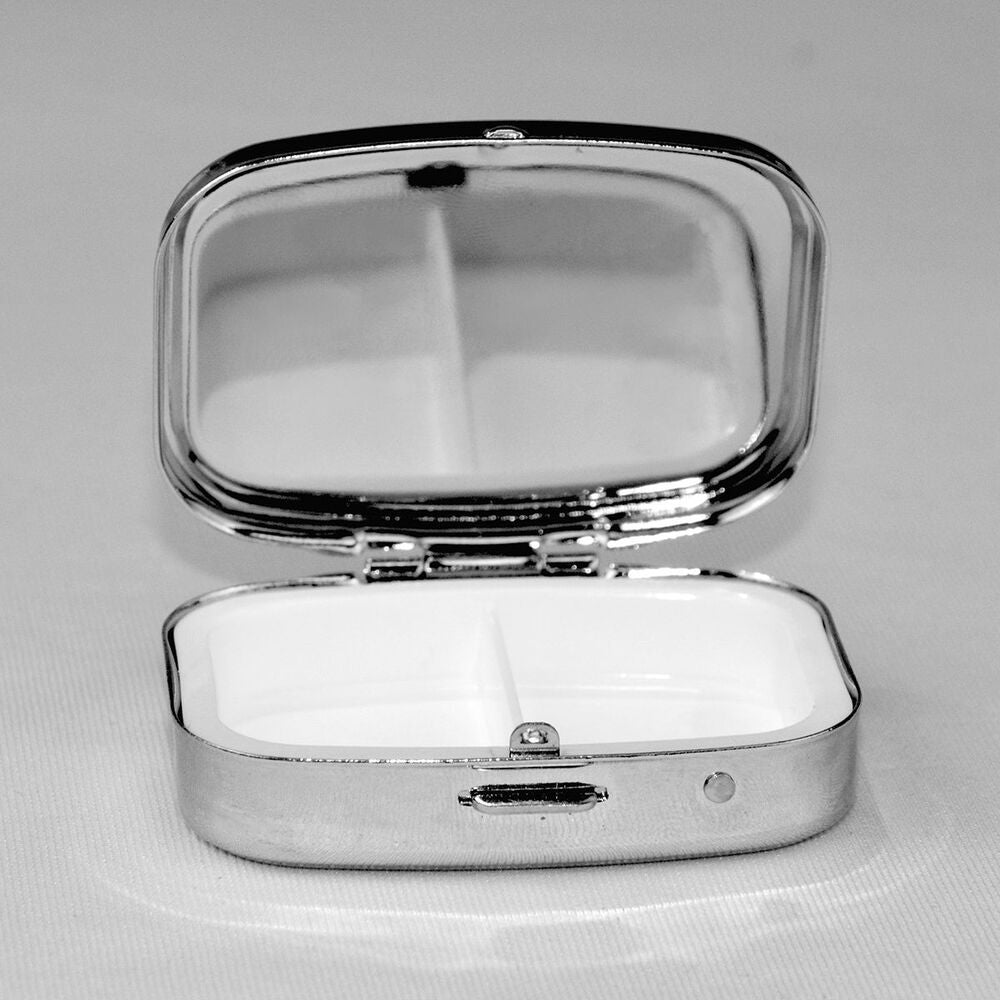 Square Mini Portable Eco-friendly Metal Pill Box