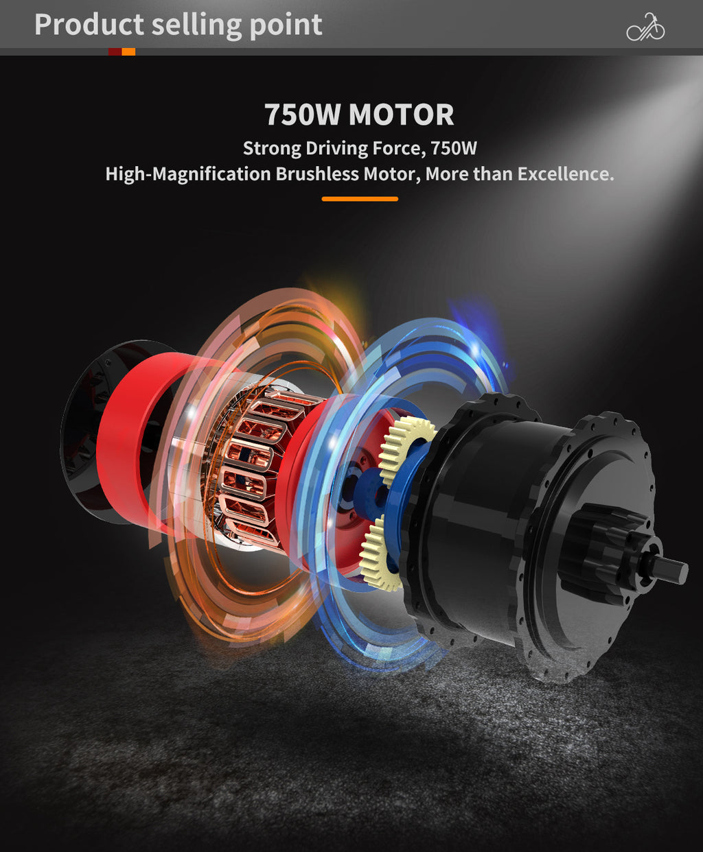 20x4.0 Inch Foldable Fat Tire Electric Bike 48V 12.5AH Extended Range Dual Disc Brakes  Fenders