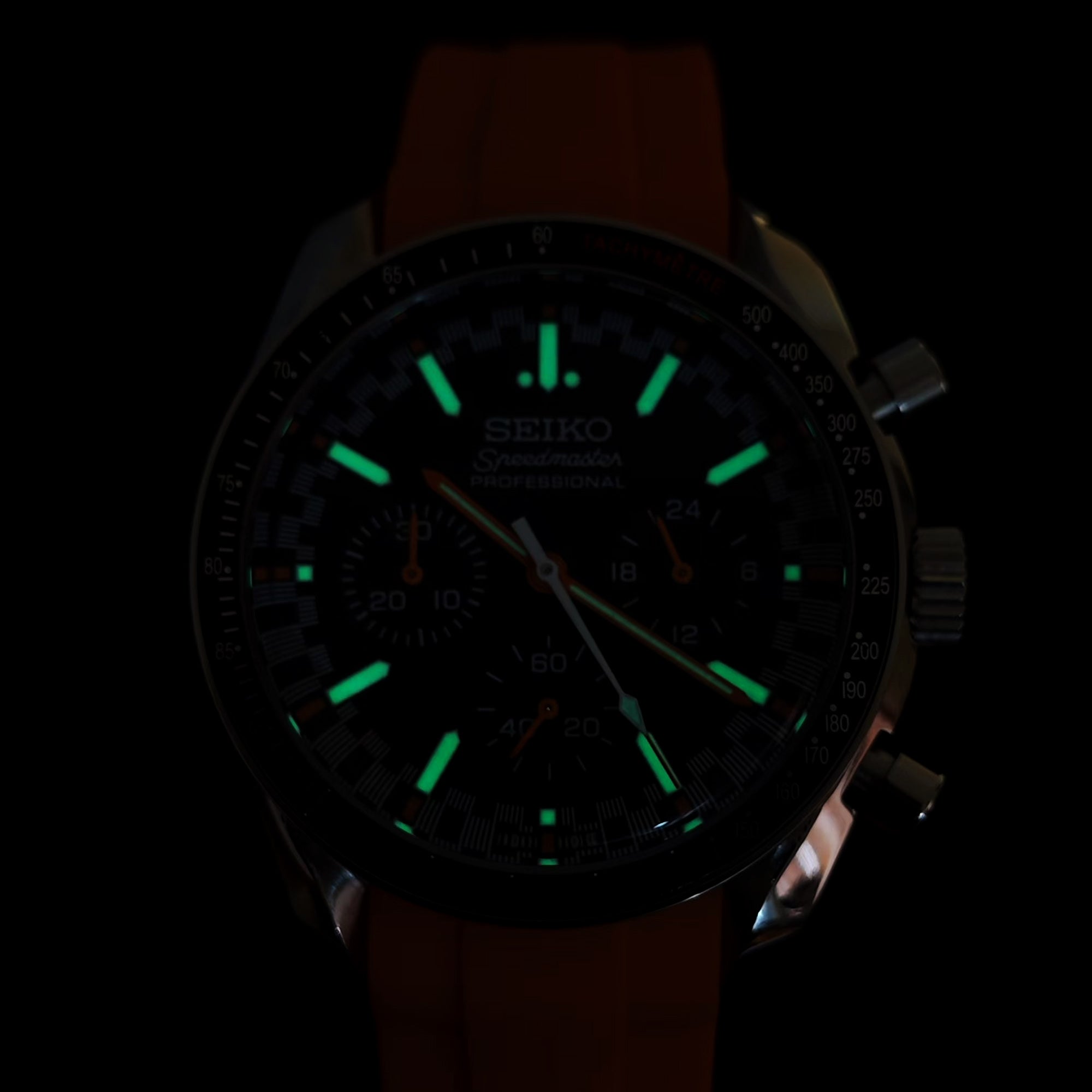 Custom Seiko Mod Orange Speed Watch