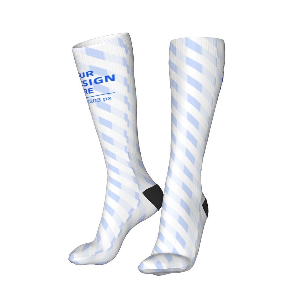 20in Black Heel Thickened Thermal Socks