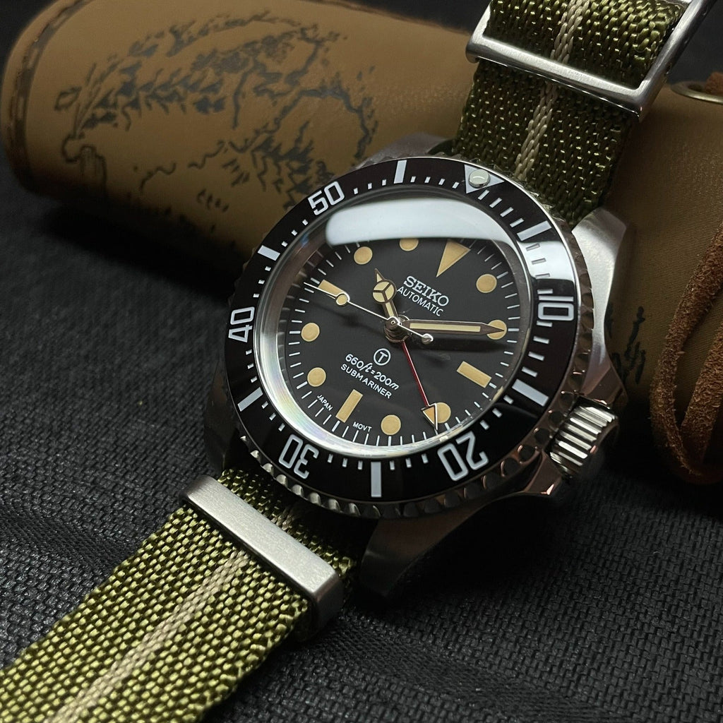 Custom Seiko Vintage Milsub GMT Mod - 44MM
