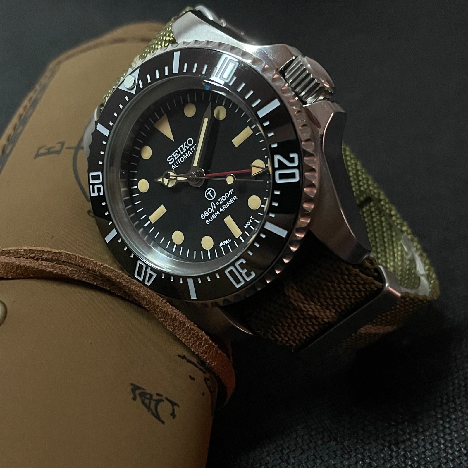 Custom Seiko Vintage Milsub GMT Mod - 44MM