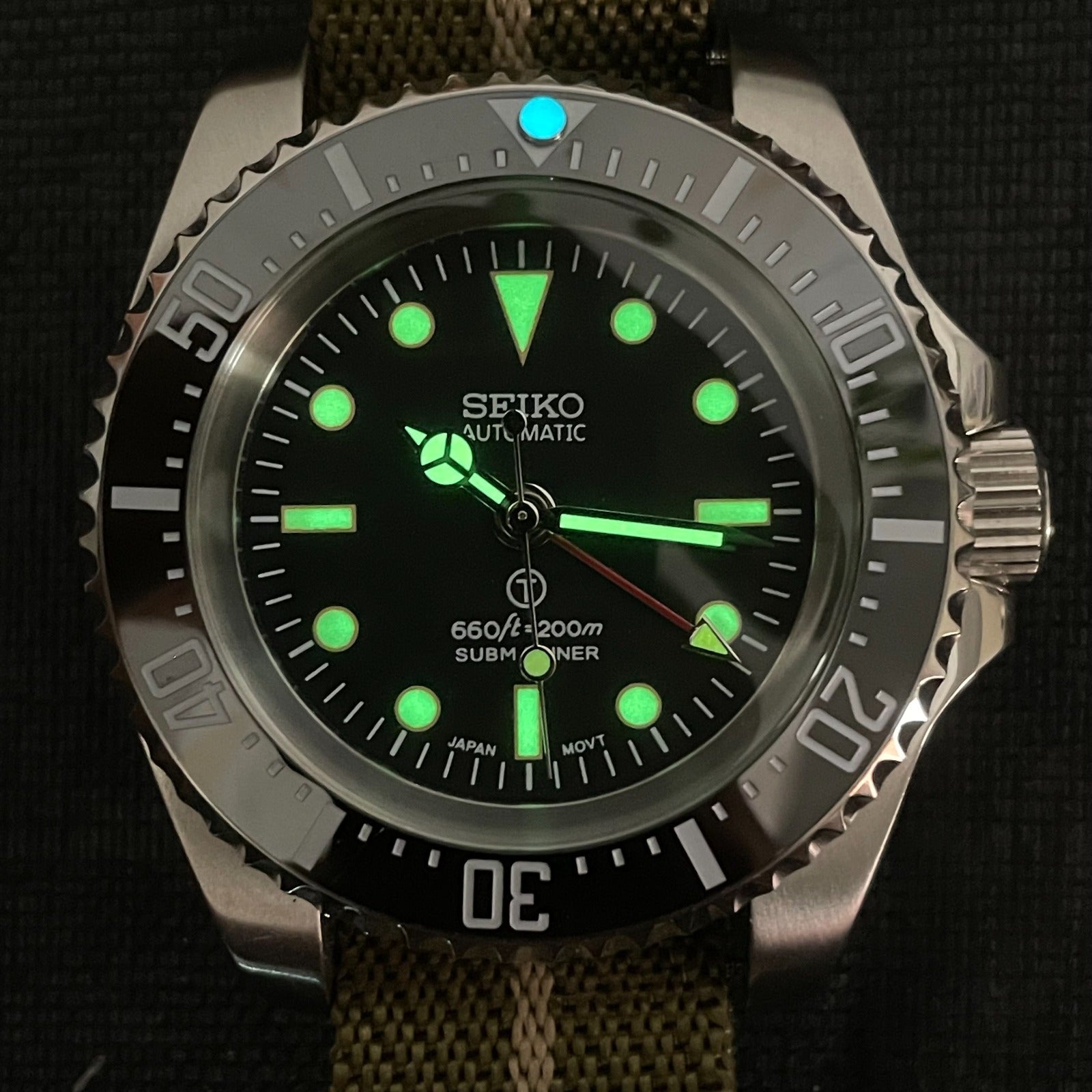 Custom Seiko Vintage Milsub GMT Mod - 44MM