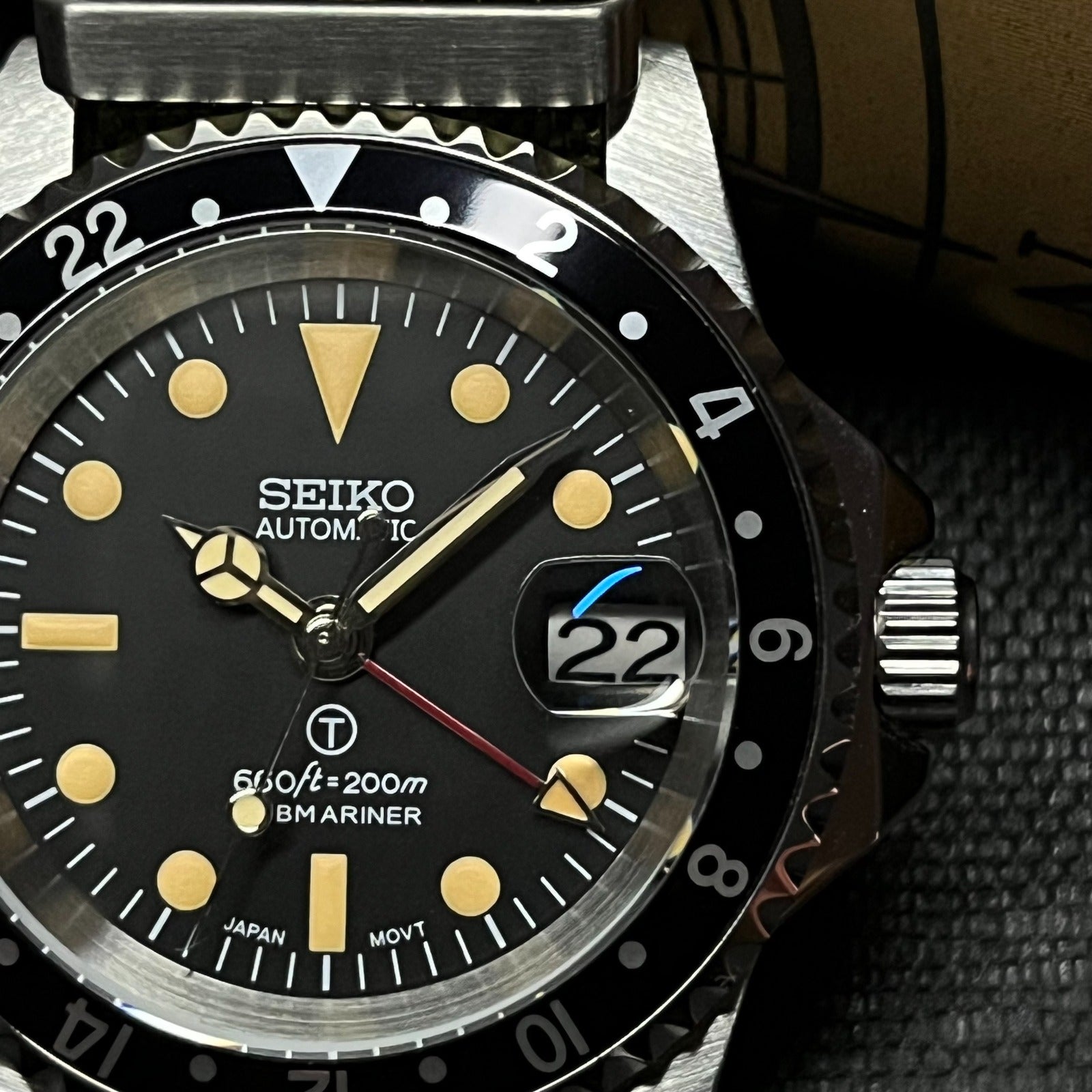 Custom Seiko Vintage Milsub Mod - Sword Hands & More