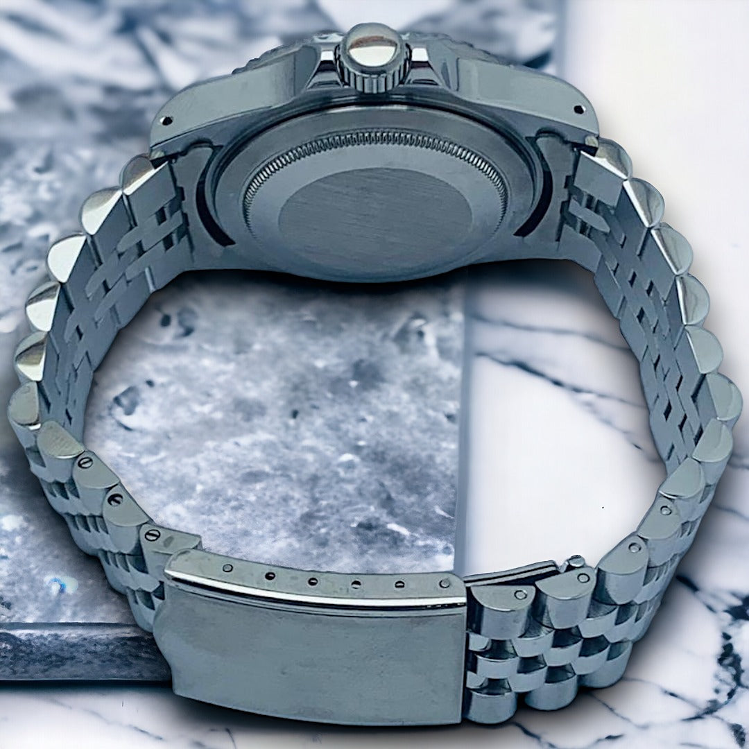 Custom Seiko MilSub Vintage Pepsi GMT Benz Date Mod