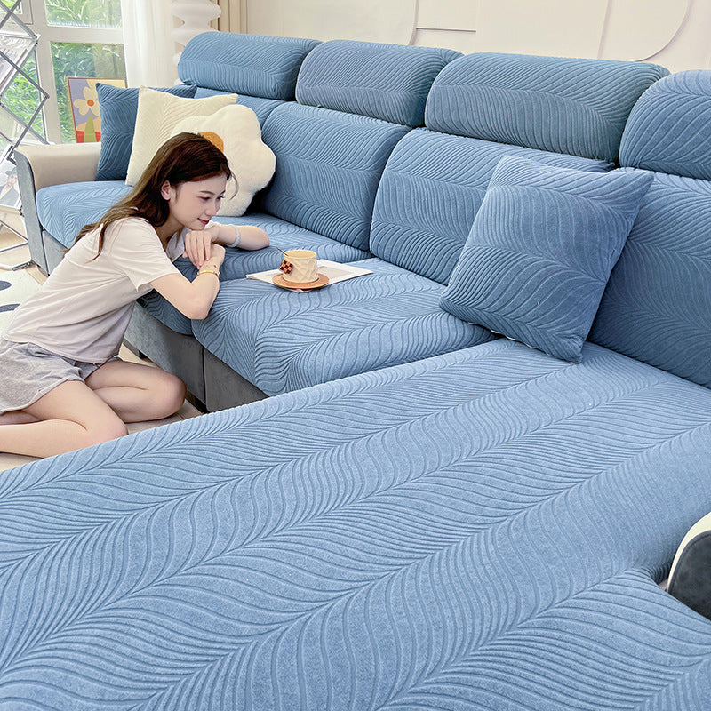Waterproof Sofa Solid Color Jacquard Sofa Sofa Seat Cover