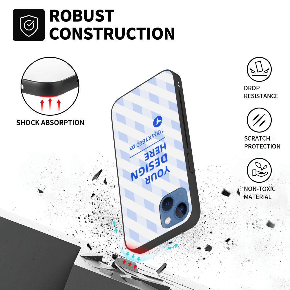 Durable Drop Resistant Dual Camera Phone Case