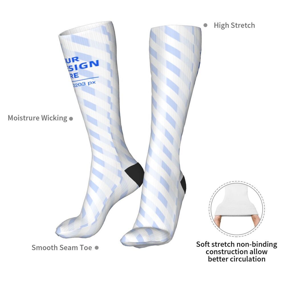 20in Black Heel Thickened Thermal Socks