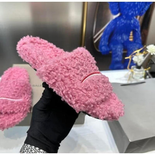 2026 Fuzzy Women's Slides Designer Soft Slippers for Indoor Outdoor