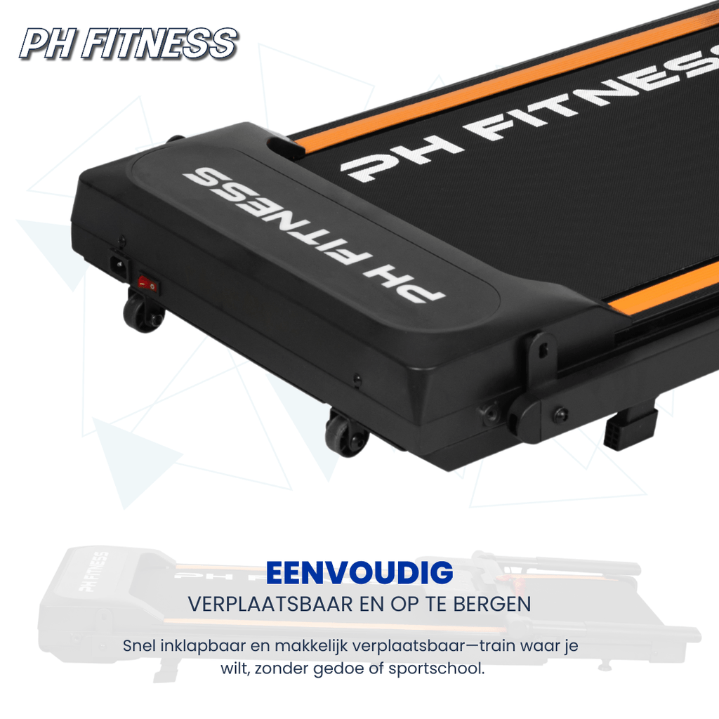 Loopband – 8 km/u – Incline & Handmatige Helling – Opvouwbaar / Inklapbaar – F2A – Black / Zwart