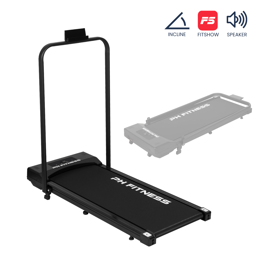 Loopband – 8 km/u - Incline & Handmatige Helling – Zwart of Roze – Walking Pad – Loopband voor Thuis - F1A – Wandelband