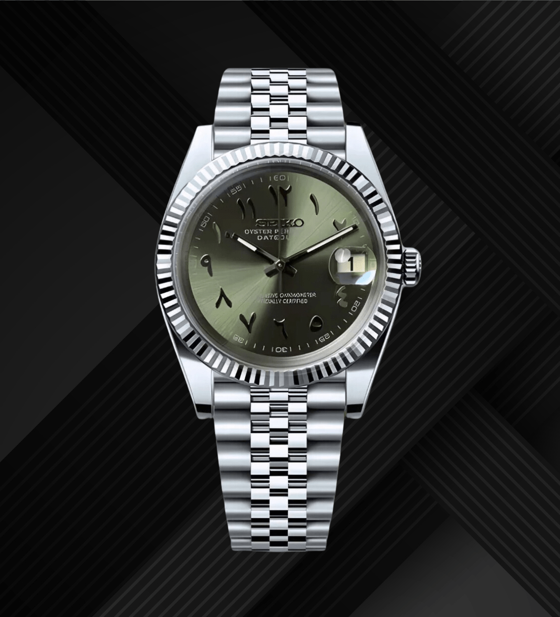 Datejust Mod Arabic Olive Green